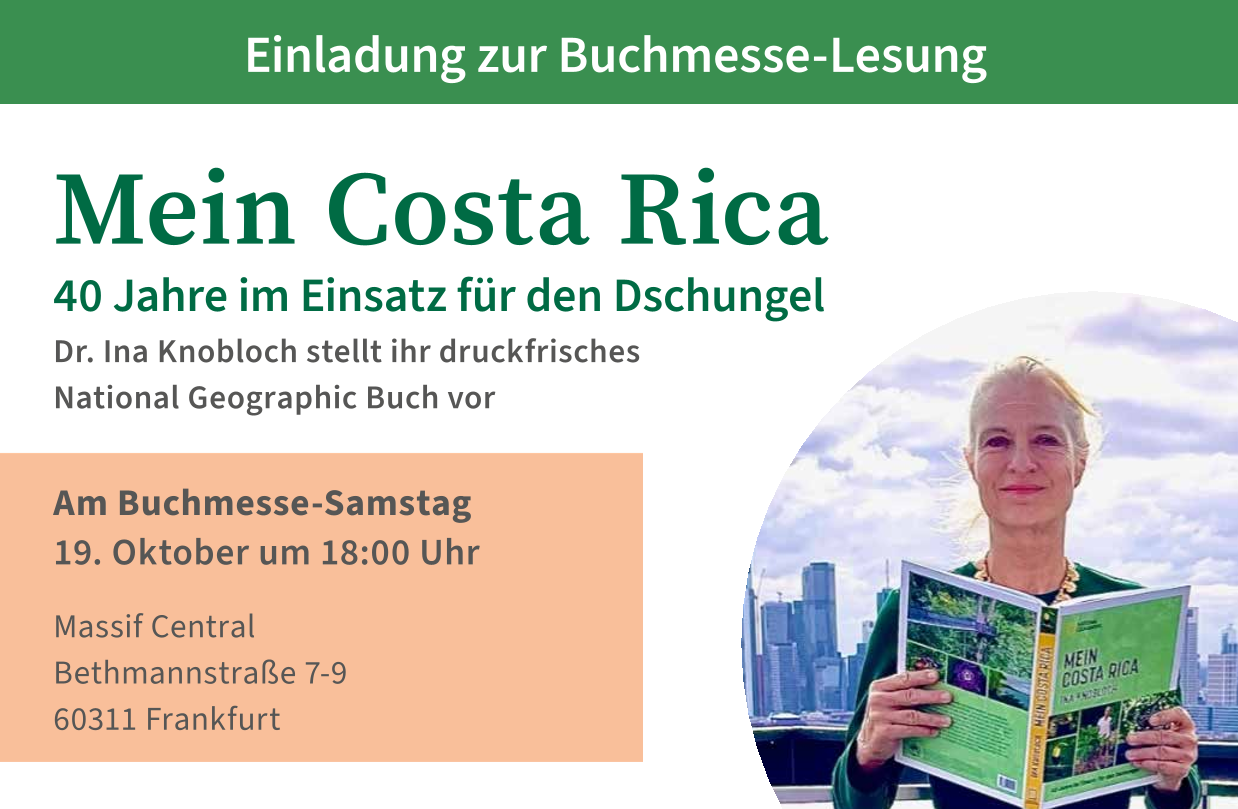 Einladung Buchmesse Lesung Regenwaldprojekte