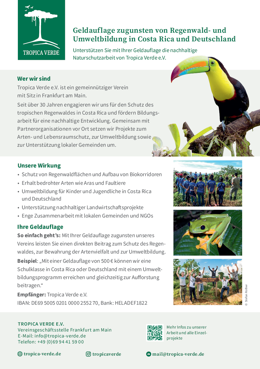 Allocate monetary penalties or fines as donations to Tropica Verde now